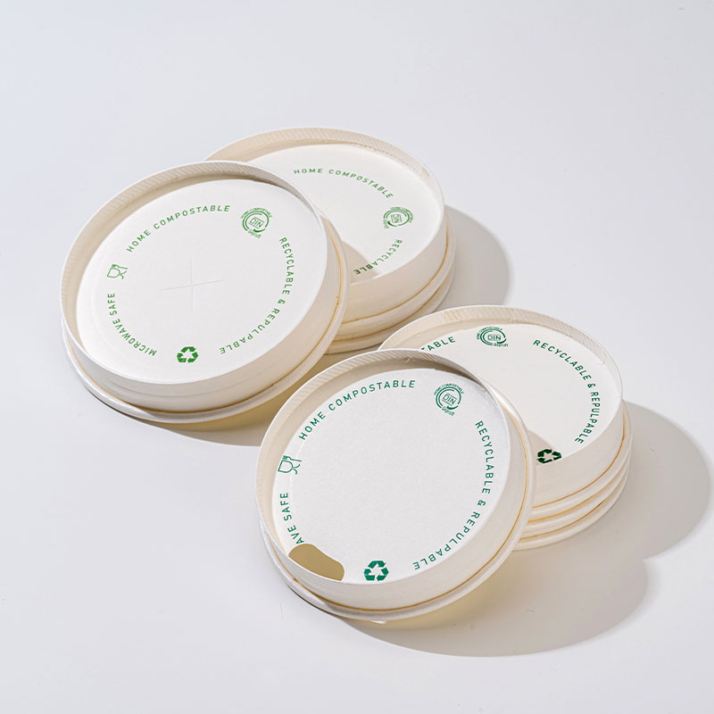 Coperchio di carta barriera a base d'acqua